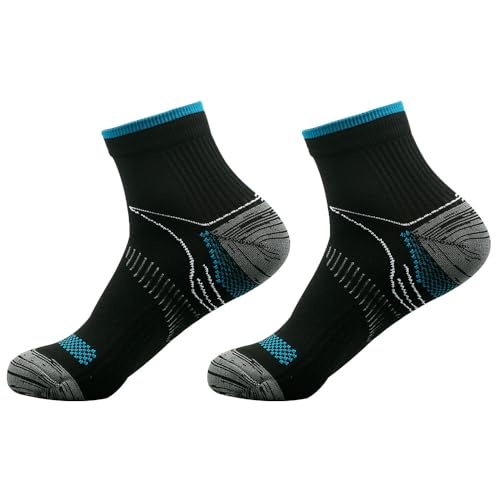 Women & Men Crew Athletic Cushioned Socks,Hiking Sport Compression Socks,Comfortable Breathable Running Socks