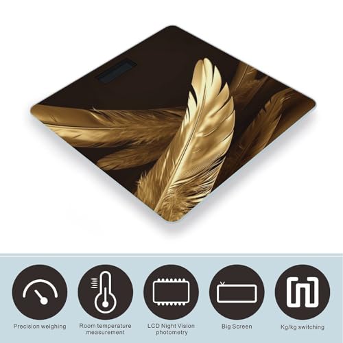 Báscula Digital de Baño con Vidrio Templado y Pantalla LCD miniatura 3