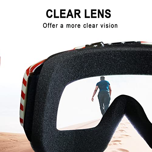Image of Dirt Bike Goggles Motorcycle ATV Glass Riding Four Wheeler Offroad Mx Racing Helmet Goggles