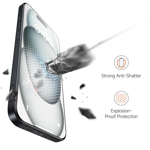 Image of SMARTDEVIL Screen Protector for iPhone 16 Pro (3-Pack), HD Clear 9H Aluminosilicate Tempered Glass, SmartPull Box Dust & Bubble-Free Installation, Case-Ready Fit