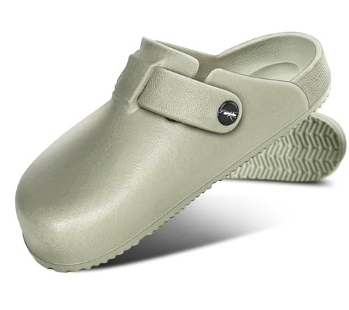 Image of KEMISANT Women Clogs,Comfortable Mules Sandals Slippers Nurse Garden Shoes Unisex for Men Cushioned Support