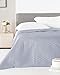 Produktbild E&A Distribution Limited Luxus Zara Satin Tagesdecke Doppelbett King Size Überwurf 240 x 260 cm (grau)