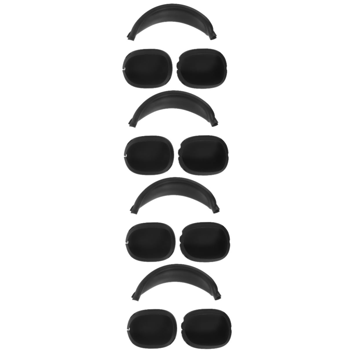 Angoily 5juegos Fundas para Auriculares TPU Compatible Protección Antirayaduras y Cómoda Almohadilla para Cabeza