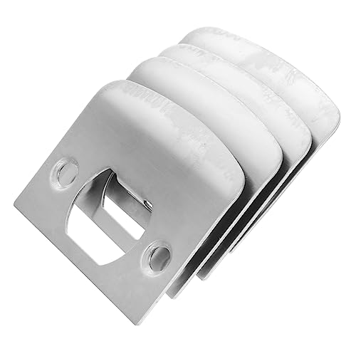 Phantasmia 16個 ロックタングバックル付きデッドボルトカバー ? ステンレス鋼製で耐摩耗性に優れ、ガレージドアや住宅内外の補強に適したストライクプレートセット