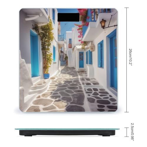 Báscula digital Grecia Street para peso corporal 400 lb miniatura 2