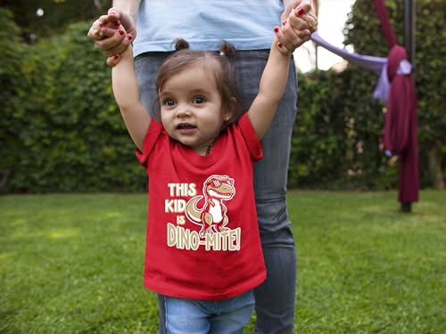 Go All Out This Kid is Dino-Mite Dinosaur T-Rex Toddler Toddler T-Shirt3