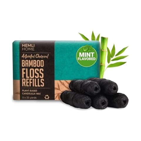 Hemlock Home Brewing Bamboo Charcoal Dental Floss Refills Cover
