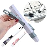 Hand-held Tools Window Track Cleaning Brushes with Dustpan Gap Groove Computer Keyboard Cleaning Tools Door Track Corner Cleaner Mini Broom Dust Collector 3 Pack Fit in Small Places Black Pink Green