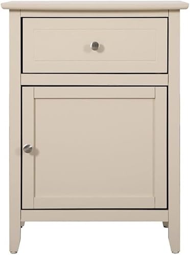 Miniatura 3 de Glory Furniture Izzy Mesita de noche de madera maciza con 1 cajón1 puerta, color beige