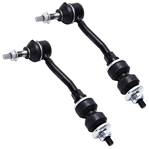 Image of Detroit Axle - 2WD Front 6pc Shock Absorbers Kit for 97-04 Dakota, 99-03 Dodge Durango, 4 Front and Rear Shock Absorbers Assembly 2 Sway Bar End Links Replacement 1999 2000 2001 2002 2003