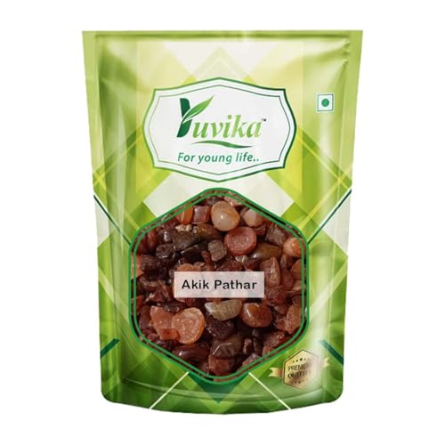 Image of YUVIKA Akik Stone - Akik Pathar - Akeek - Aqiq - Agate - Achates (100 Grams)