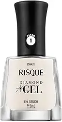 Risqué Esmalte Diamond Gel Chá Branco Natural 9 5 Ml