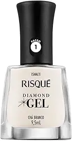 Risqué Esmalte Diamond Gel Chá Branco Natural 9 5 Ml