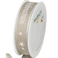 Halbach Seidenbänder Ruban Décoratif Avec Bords En Lin - Largeur