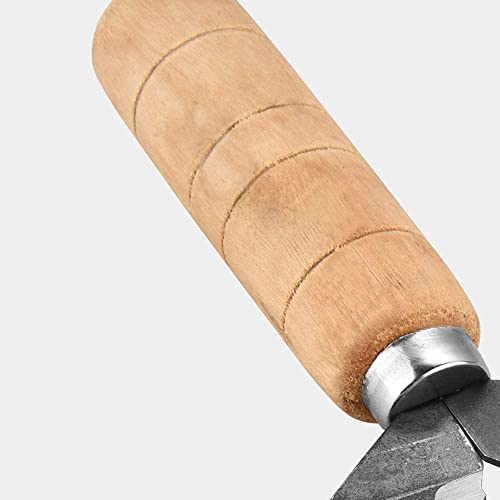 Image of P-PLUS INTERNATIONAL Planer Knife, Pineapple Pineapple Peeling Knife, Sugarcane Peeling Knife, Iron and Natural Non-Slip Wooden Wood Straight Handle Anti-Slip Knife (Pack of 1)