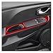 Front Window Button Sticker Compatible for Renault Clio 3 2013 2014 2015 2016 2017 2018 LHD RHD Car Inner Accessories(Inner Red Carbon)