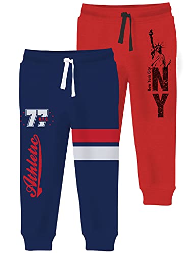 Image of minicult Boy's Regular Fit Cotton Track Pants