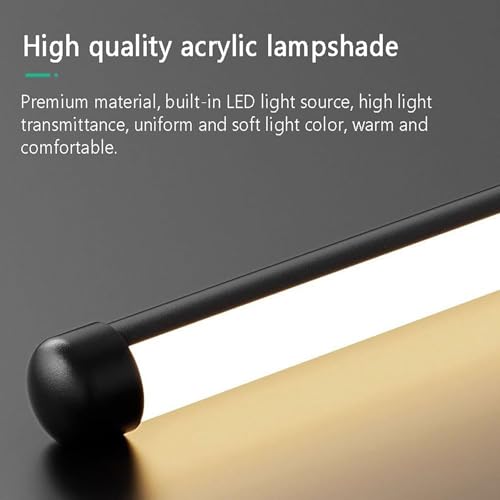 Lámpara de pared LED recargable interior con mando a distancia regulable de 80cm 6