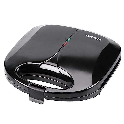 CRILSTYLEO Mini Gofrera Eléctrica Para Desayunos áquina Para Hacer Gofres y ándwiches Placas Antiadherentes Diseño Compacto Ideal Para Uso Doméstico Con Conector EU