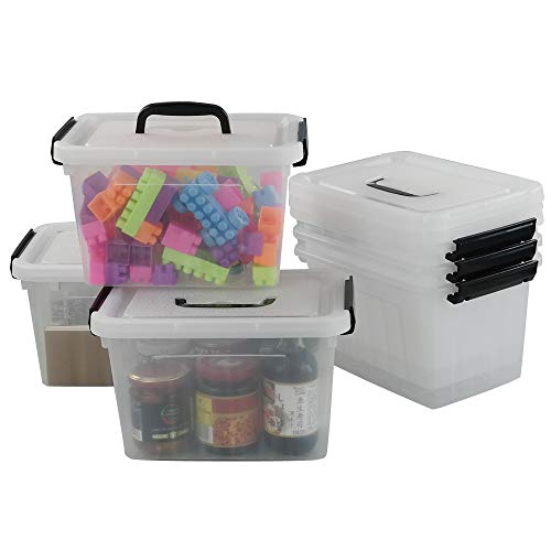 Bblie Set Di 6 Contenitori In Plastica Trasparente