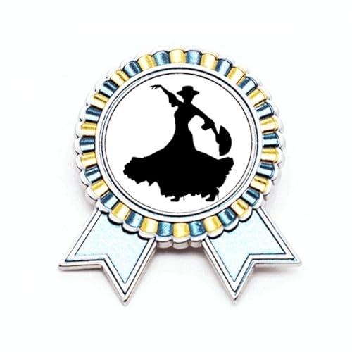 Broche danseur en métal M pour afficher sa passion de la danse
