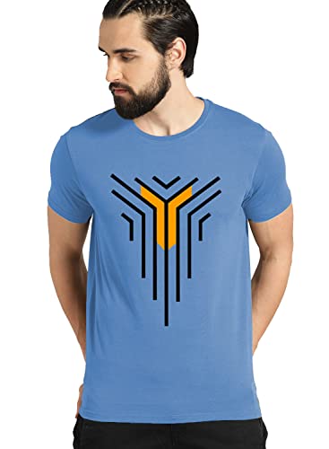 Image of ADRO Men's Solid Regular Fit T-Shirt