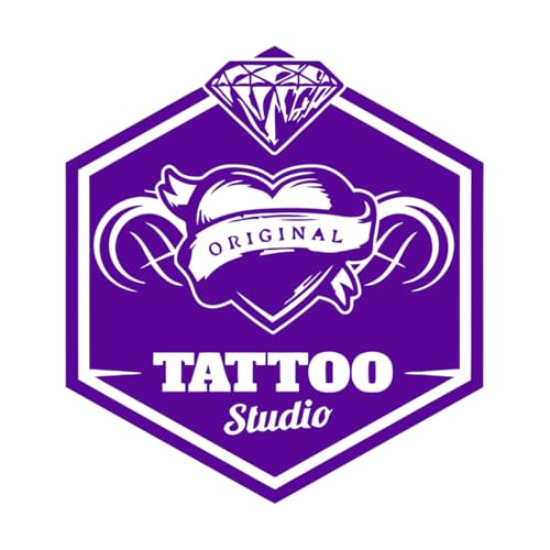 DIY Personalized Tattoo Studio Wall Sticker Removeable Vinyl Decal for Glass Door Window Decal Mural Tattoo Salon Shop Decor Small - 32x35cm