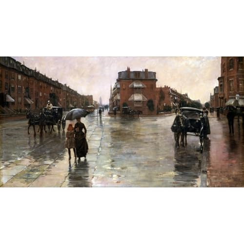 Impression giclée Childe Hassam : habillez un grand mur vide avec Jour de pluie à Boston