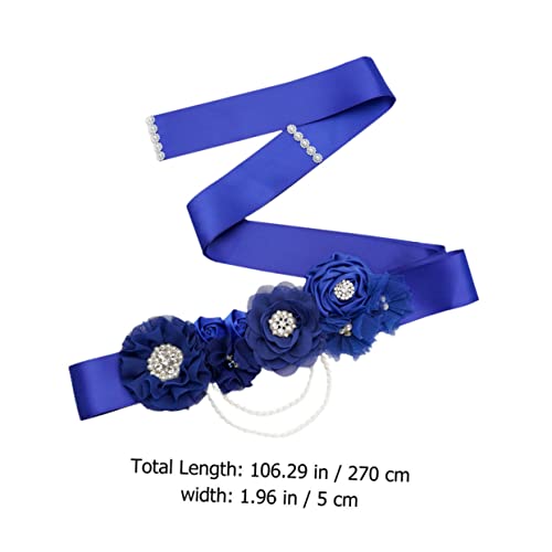 1Pc Pearl Decorated Girdle for Bridal Dress Elegant Flower Shape Waistband for Shower Wedding Party Accessory for Special Occasions2