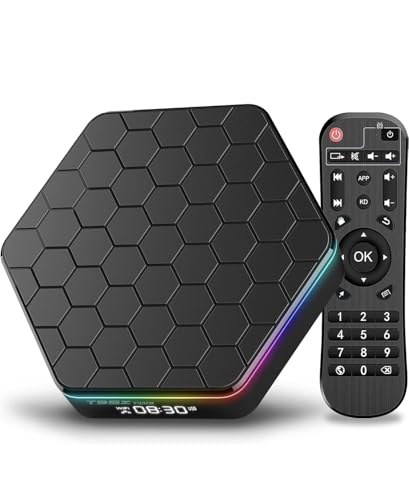 T95Z Plus Android TV Box, 2GB RAM 16GB ROM, WiFi 6 Dual-Band 2.4G/5G, 4K 6K HDR, Bluetooth 5.0