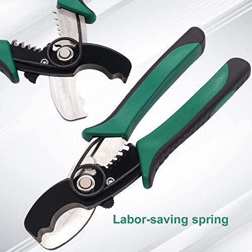 Weideer 8 Inch Wire Cutters Strippers Cable Cutters Multifunction Cutters For Copper Aluminum Communications Cable K-066 #TOP2