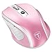 VicTsing MM057 2.4G Wireless Portable Mobile Mouse Optical Mice with USB Receiver, 5 Adjustable DPI Levels, 6 Buttons for Notebook, PC, Laptop, Computer, MacBook (Pink)