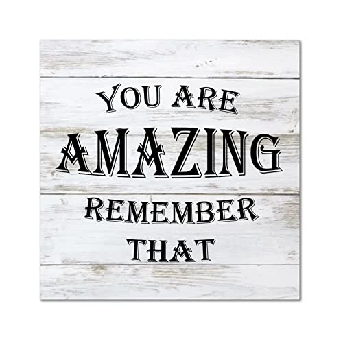 Décoration murale en bois You are Amazing pour égayer votre chambre ou salle de bain - 2
