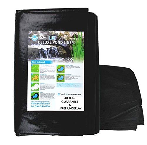 Swell UK Teichfolie mit gratis Teichunterlage, 5 x 6 m