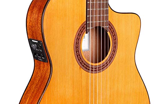 Cordoba C5-Cet Cd Thin Body Cutaway Classical Acoustic-Electric Nylon String Guitar, Iberia Series #TOP2