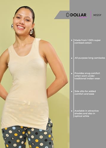 Image of Dollar Missy Pack of 1 Women's Combed Cotton Camisole