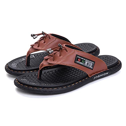 Tongs en cuir homme de qualité supérieure et bout souple