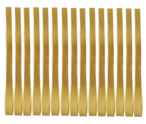 Lot de 25 bandes élastiques longues, résistantes, réutilisables, anneaux en caoutchouc pour la maison et le bureau, couleur naturelle, 120 mm x 10 mm Cover