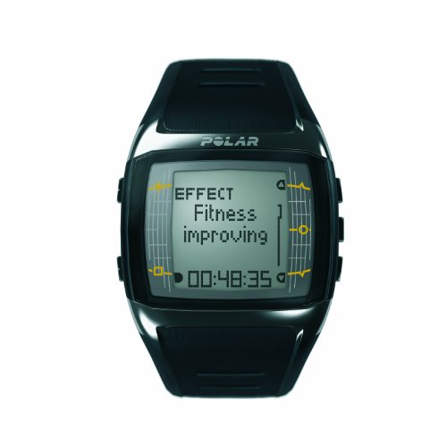 Image of Polar FT60 Men's Heart Monitor Watch (Black with White Display)