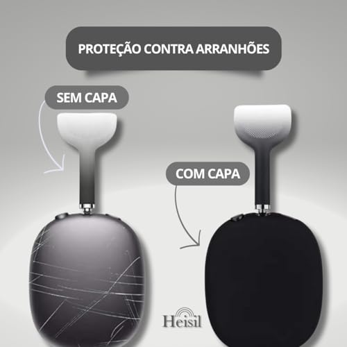 Kit Capa Case de Silicone Luva De Proteção Escudo Para Fone de Ouvido + Capa Para Tiara Headband Com