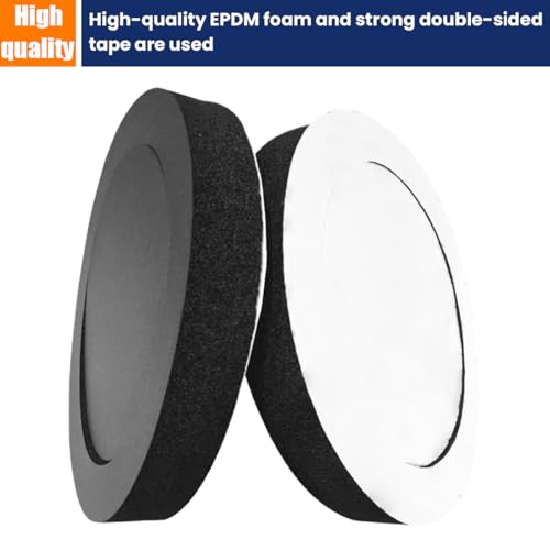 Image of Osilly 4 Pcs 6.5 inch Foam Speaker Enhancer, Car Door Foam Speaker Rings Blocker, Self Adhesive Soundproof Sponge Kit, Bass Blocker Pad with High Rebound for Stereo Audio Speaker
