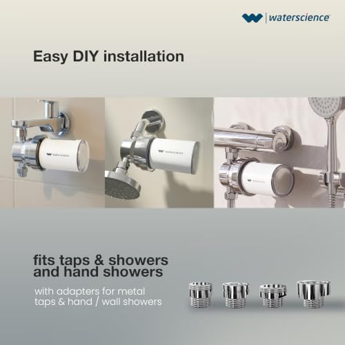 Image of WaterScience VERSA Shower and Tap Filter for Hard Water | Hard Water Softener for Shower | Tap Filter for Hard Water | Water Softener for Tap - VERSA-STF-1025