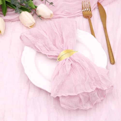 Servilletas de Tela Rosa Set de 12 21x21 pulgadas miniatura 1
