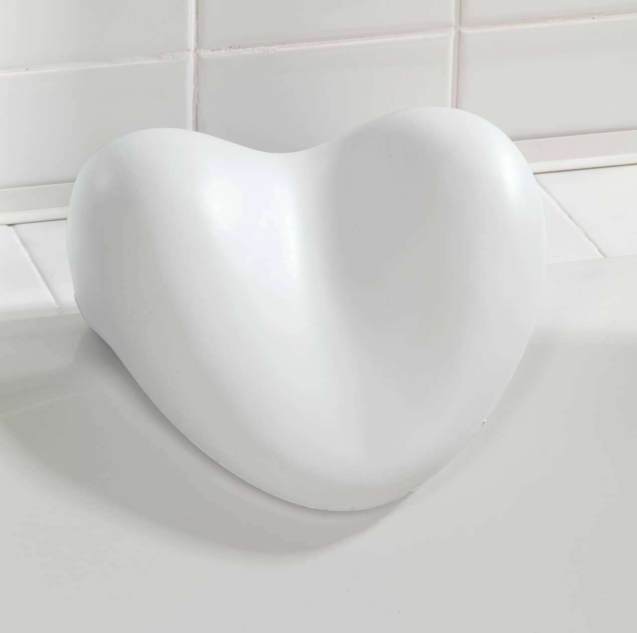 Wenko Reposacabezas Tropic Blanco - gomaespuma plástica Blanda, Poliuretano, 25 x 11 x 20.5 cm, Blanco