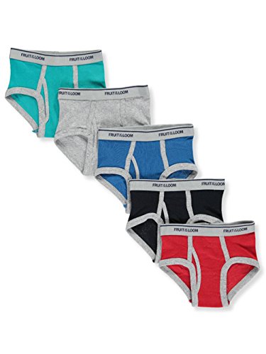 Fruit of the Loom Little Boys' Assorted Brief, Multi, 2T/3T(Pack of 5)