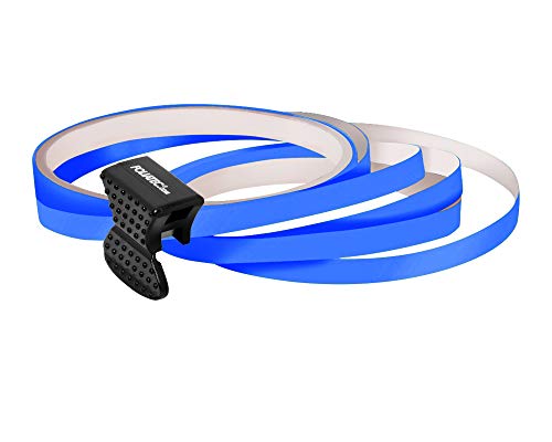 Preisvergleich Produktbild Foliatec PIN Striping Felgen Design Auto Zierstreifen, Selbstklebend, Waschstraßenfest, zum Verzieren von 4 Felgen, GT Blue