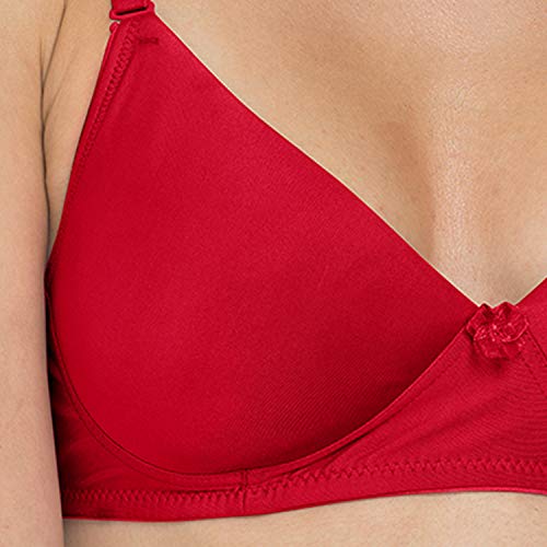 Image of Tweens - Heavily Padded Semi Push-Up Bra - Polyamide Fabric - 3 /4th Coverage, Wireless, Multiway Straps, Seamless - Everyday T-Shirt Bra