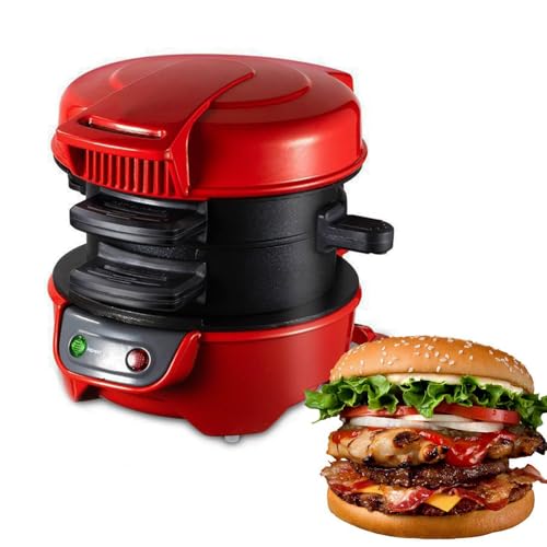 Maker De Sándwiches Eléctricos De Desayuno, Fabricante De Sándwiches De Desayuno, Recubrimiento Antiadherente, Fabricante De Muffins De Waffle De Desayuno con Luz Indicadora, para Desayuno