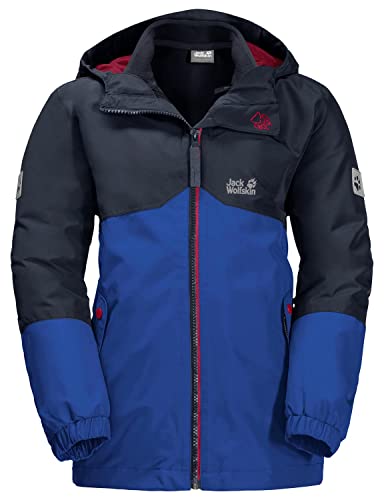 Jack Wolfskin Standard B Iceland 3-in-1 Jacke für Jungen, Blau (Active Blue), 18–14 Monate – Ansicht 1