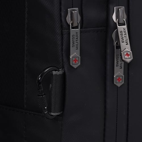 Image of SWISS MILITARY Hard Shell Backpack for Men Women, Alien Series ABS Hardshell, Travel Laptop Bag Fits Up to 15.6 Inch, Stylish Office College School Backpack, Durable & Lightweight